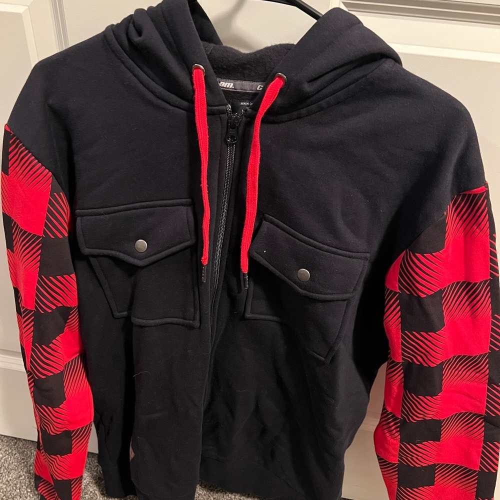 Black and Red Checkered Hoodie - BRP